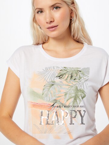 Hailys T-shirt 'Virginia' i vit