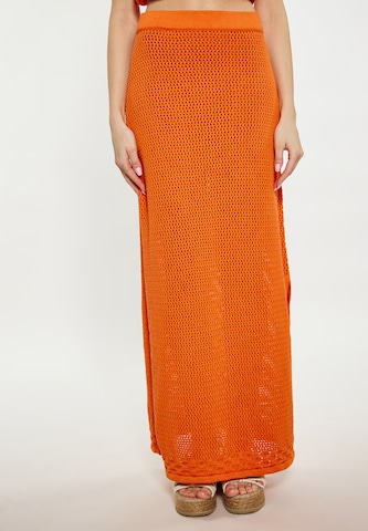 IZIA Skirt in Orange: front