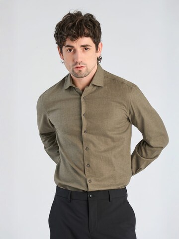 Regular fit Camicia di Lindbergh in verde
