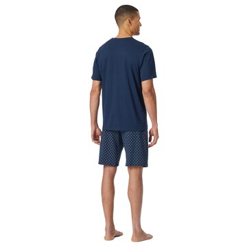 SCHIESSER Pyjama kort in Blauw