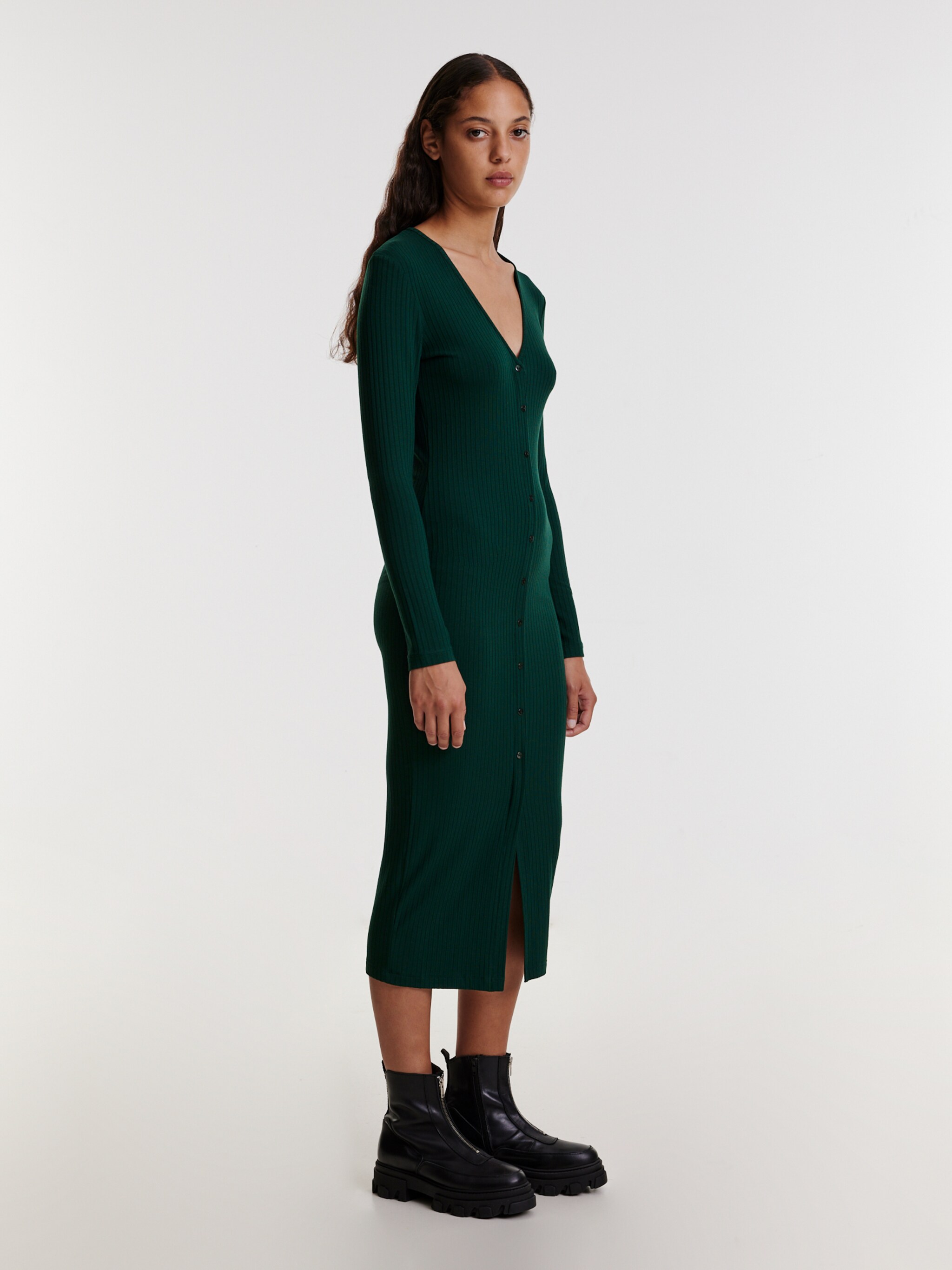 EDITED Produkte Kleid 'Lacie' dunkelgrün