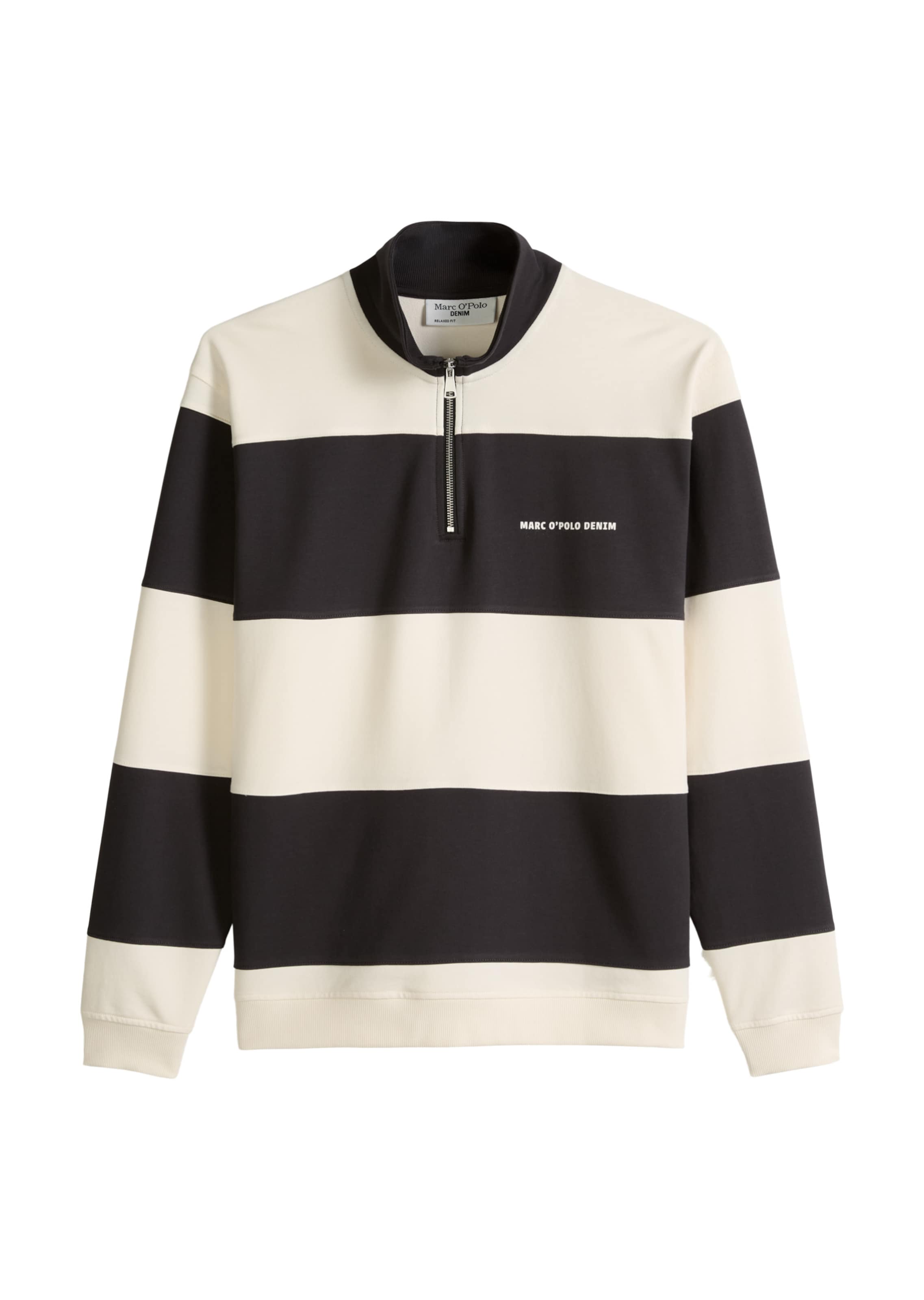 Marc O'Polo DENIM Sweatshirt in Zwart: voorkant