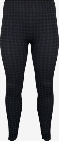 Skinny Leggings 'Xsemi' de la Zizzi pe negru: față