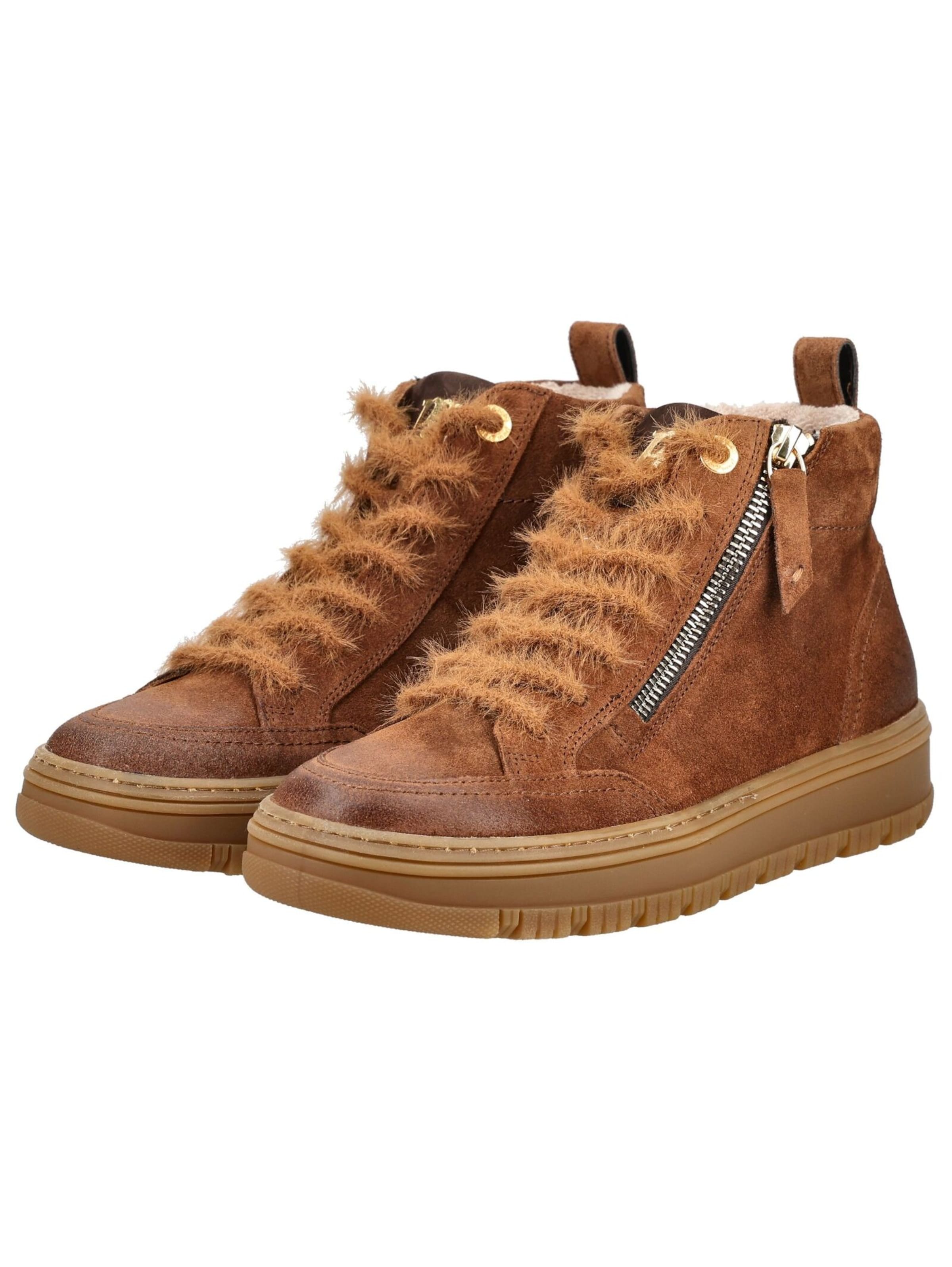 Paul Green Schnürstiefelette in Braun