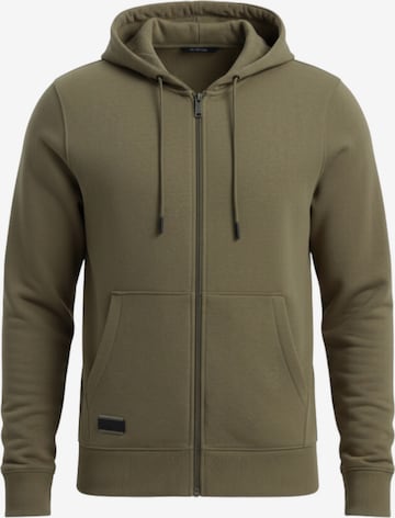 Ombre Sweatvest 'OM-SSBZ-0160' in Groen: voorkant