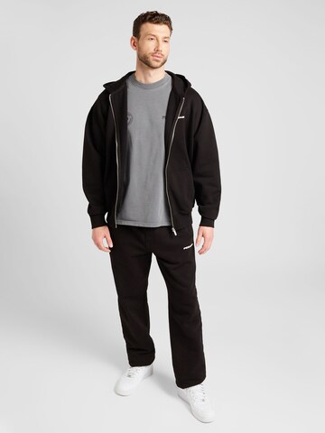 Pegador - Sudadera con cremallera en negro