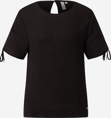 QS Blouse in Black: front