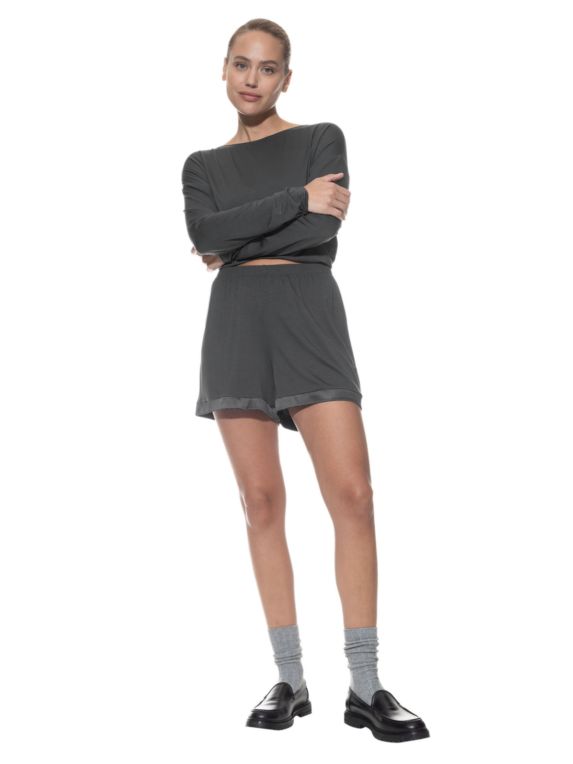 Pantalon de pyjama 'Pure Chic' Mey en gris