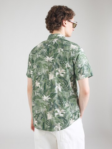 JACK & JONES Классический крой Рубашка 'JJHawaii' в Зеленый