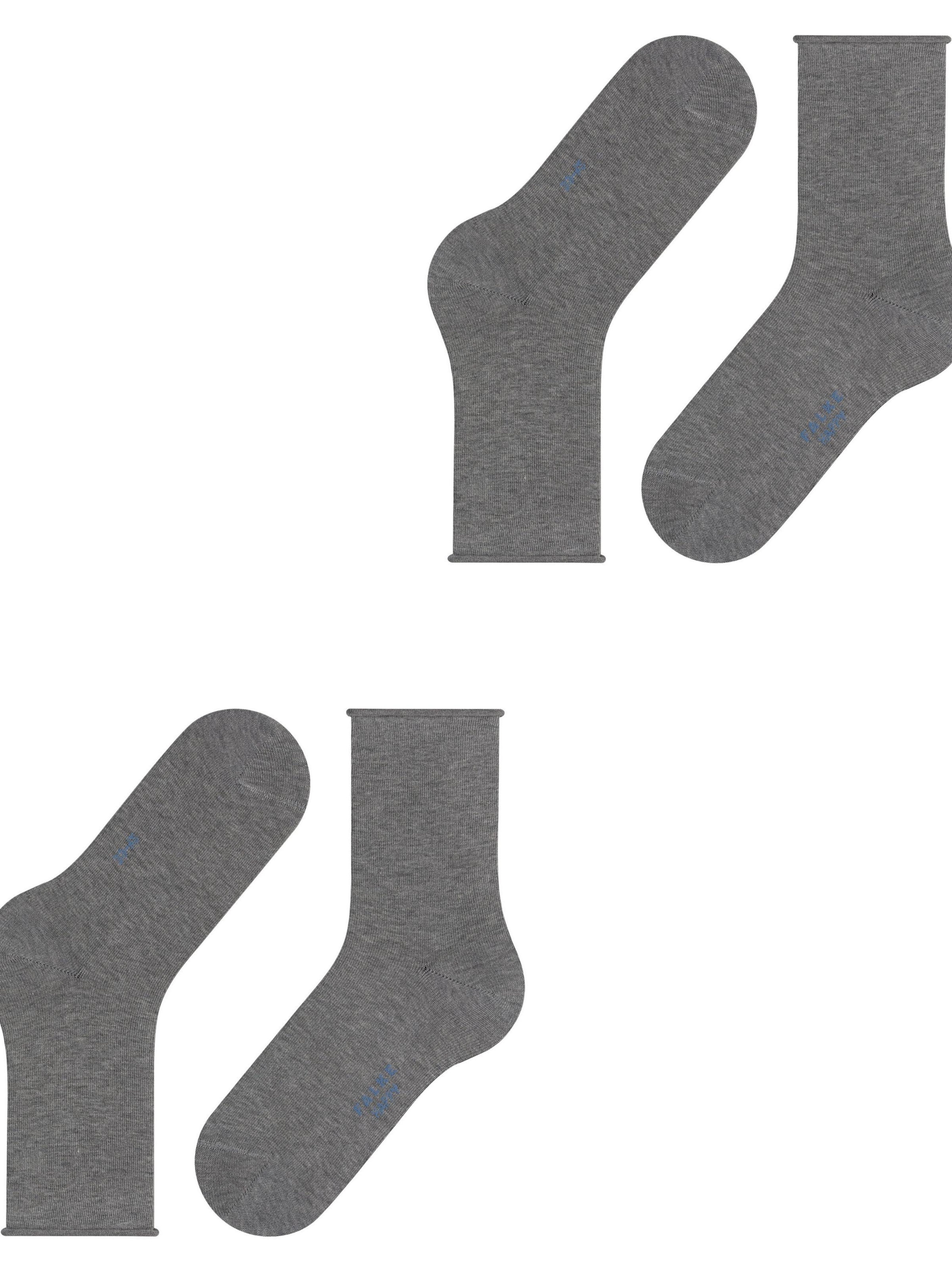 FALKE Socks 'Happy 2-Pack' in Grey