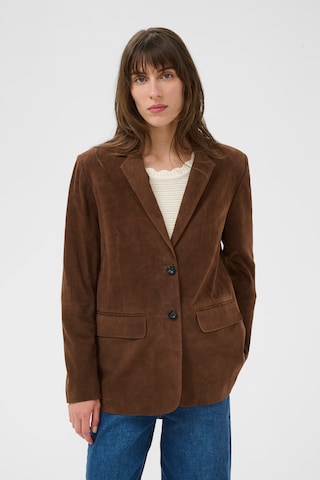 Part Two Blazer in Brown: front
