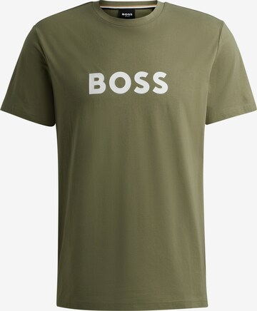 T-Shirt BOSS en vert : devant