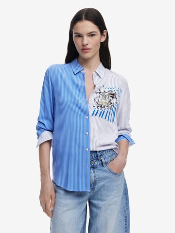 Desigual Blouse 'Perfect RIde' in Blue: front