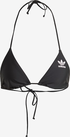 ADIDAS ORIGINALS Triangel Bikini 'Adicolor' in Zwart: voorkant