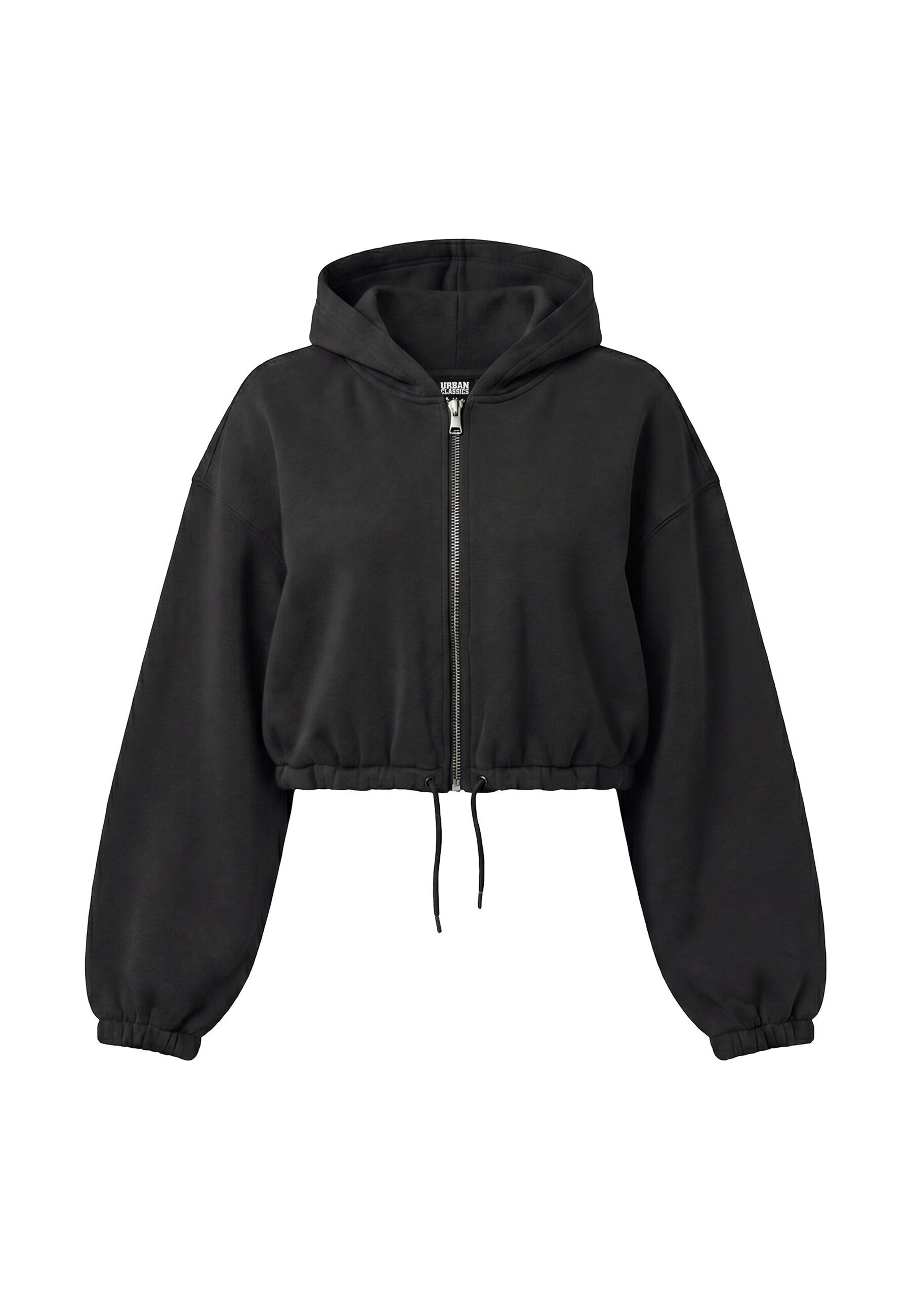 Veste de survêtement Urban Classics en noir : devant