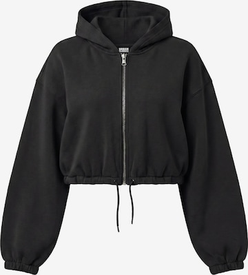 Veste de survêtement Urban Classics en noir : devant
