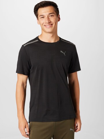 PUMA - Camiseta funcional en negro: frente