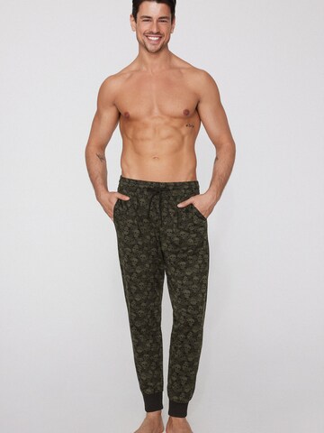 Tezenis Pajama Pants in Green: front