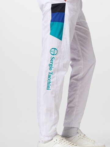 Sergio Tacchini Конический (Tapered) Спортивные штаны 'MACAO' в Белый