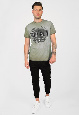 TOP GUN Shirt in Groen