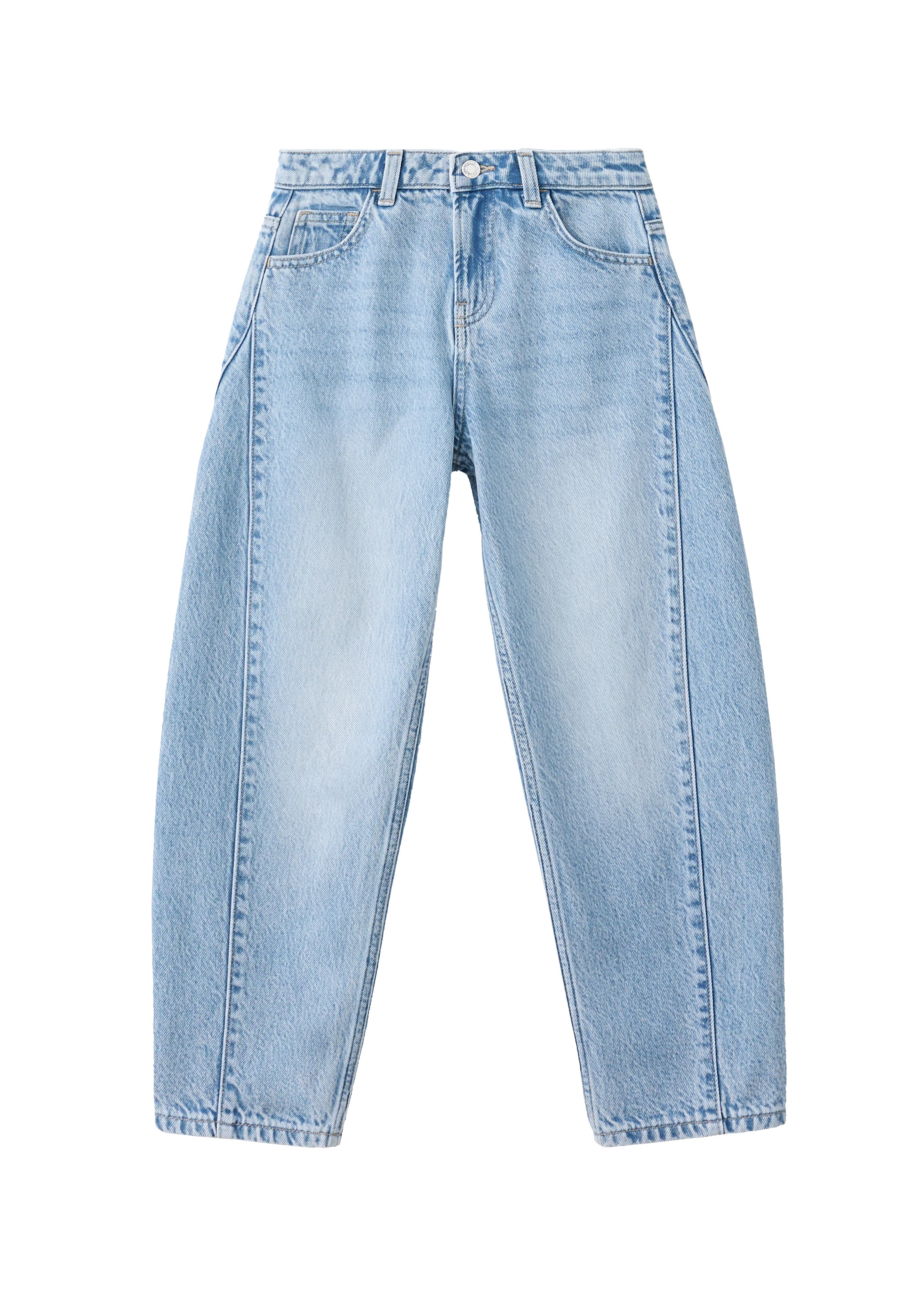 MANGO KIDS Barrel Jeans in Blau: Vorderseite