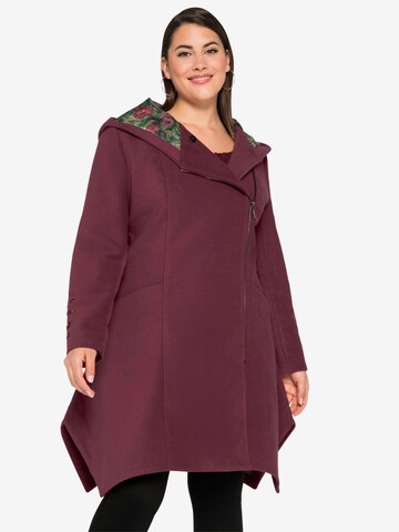 sheego by Joe Browns Between-Seasons Coat in Red: front