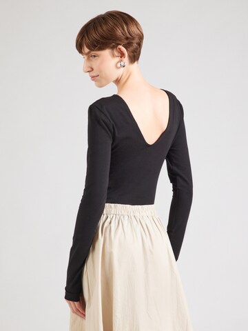 ONLY Shirt Bodysuit 'ONLLIVE LOVE' in Black