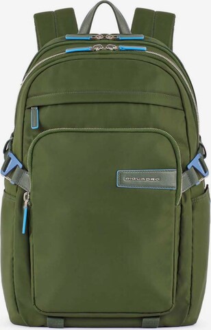 Piquadro Backpack in Green: front