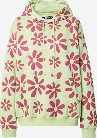 Daisy Street Sweatshirt 'MAYA' in Yellow / Light green / Blood red, Item view