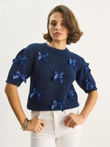 Bianco Lucci Pullover in Blau