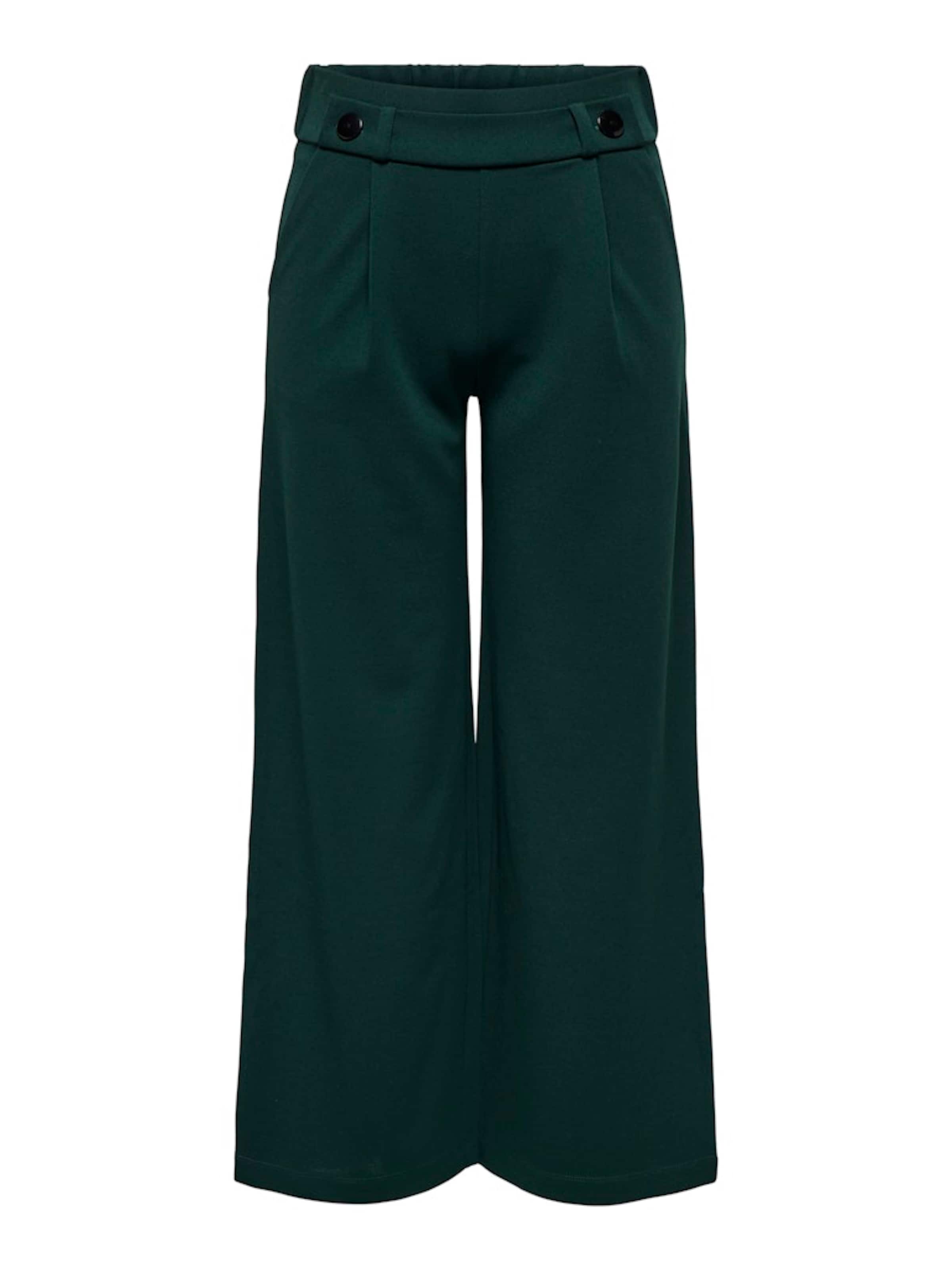 JDY Wide Leg Hose 'JDYGEGGO' in Grün: Vorderseite