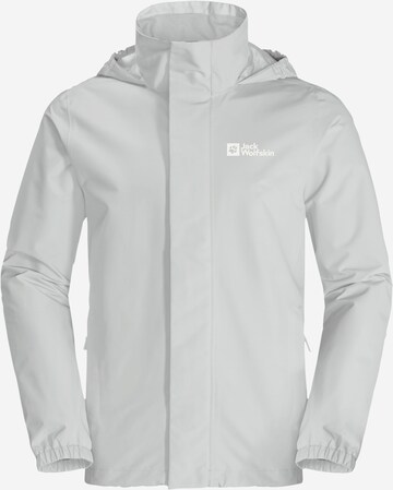 JACK WOLFSKIN Outdoor jacket 'Stormy Point' in Grey: front