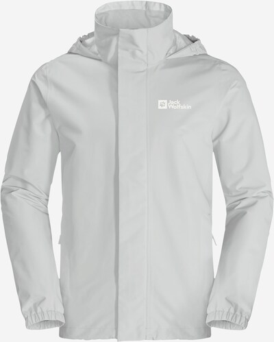 JACK WOLFSKIN Outdoor jacket 'Stormy Point' in Light grey / White, Item view