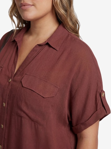 Vero Moda Curve Blouse 'VMCBUMPY' in Brown