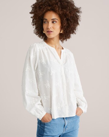 balts WE Fashion Blūze: no priekšpuses