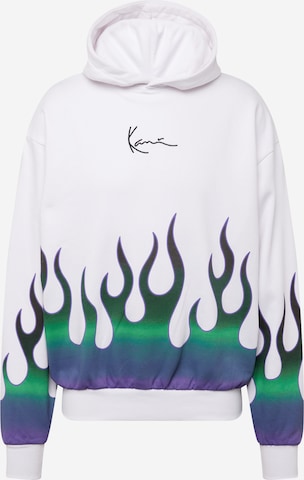 Sweat-shirt Karl Kani en blanc : devant