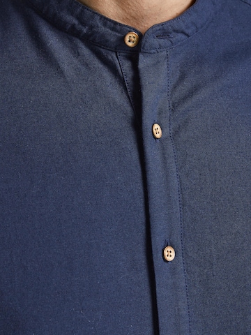 JACK & JONES Slim fit Button Up Shirt 'Summer' in Blue