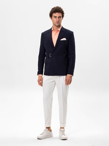 Coupe regular Veste de costume Antioch en bleu : devant