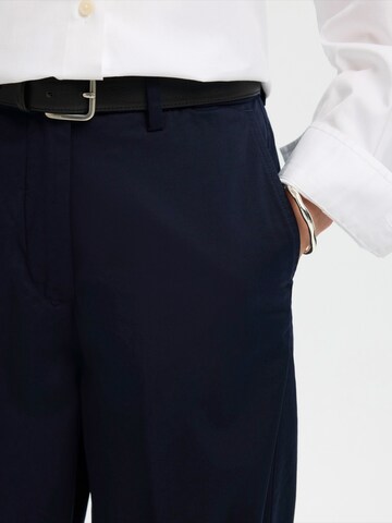 SELECTED Свободный крой Штаны 'SLFWIDE MILLE' в Синий