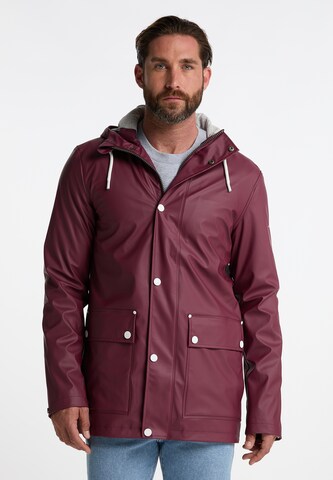 DreiMaster Maritim Weatherproof jacket in Red: front