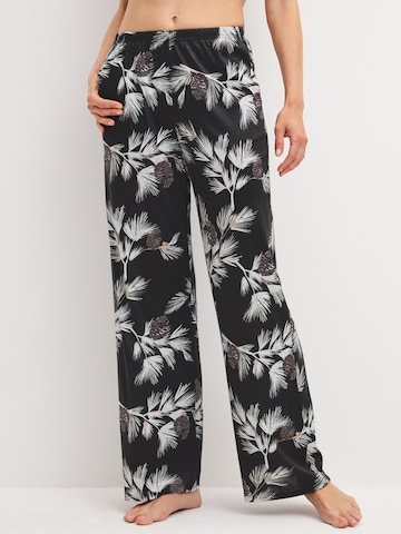 CALIDA Pajama pants 'Glimmer M&M' in Black