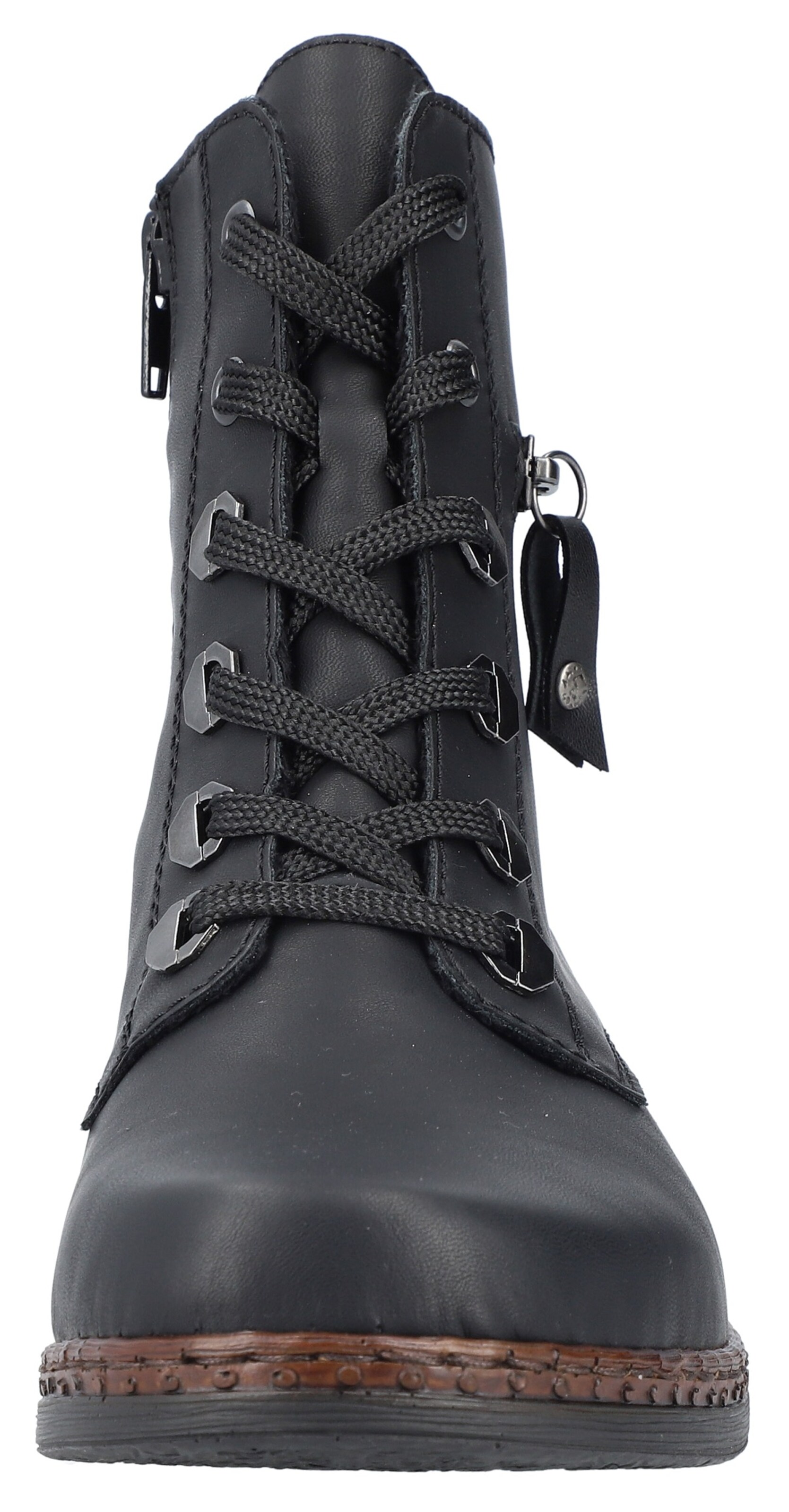 Rieker Ботинки на шнуровке в Черный