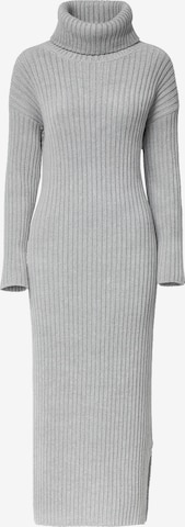 Robes en maille Elara en gris : devant