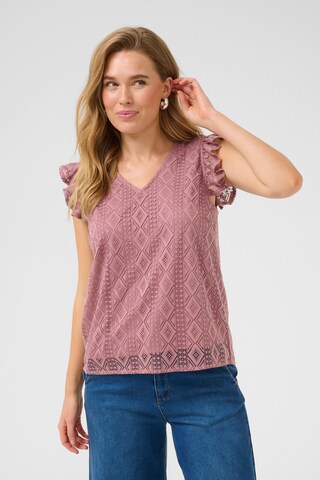 Camicia da donna 'Danika' di Cream in rosa: frontale