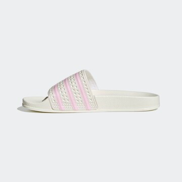 ADIDAS ORIGINALS Muiltjes 'Adilette' in Wit