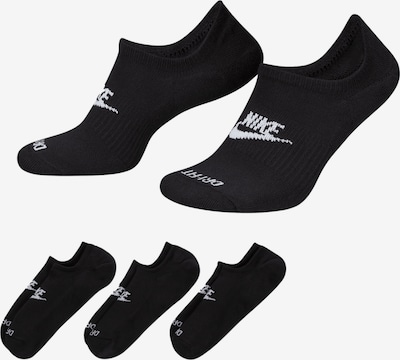 Nike Sportswear Füßlinge in schwarz / weiß, Produktansicht