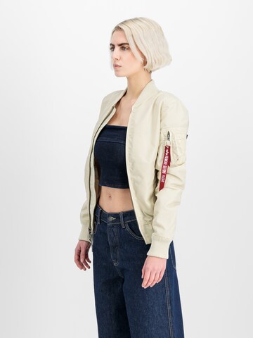 ALPHA INDUSTRIES Tussenjas 'MA-1 TT' in Wit: voorkant