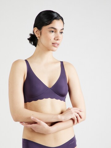 SLOGGI Trikotni nedrčki Nedrček 'ZERO Microfibre 2.0' | vijolična barva: sprednja stran
