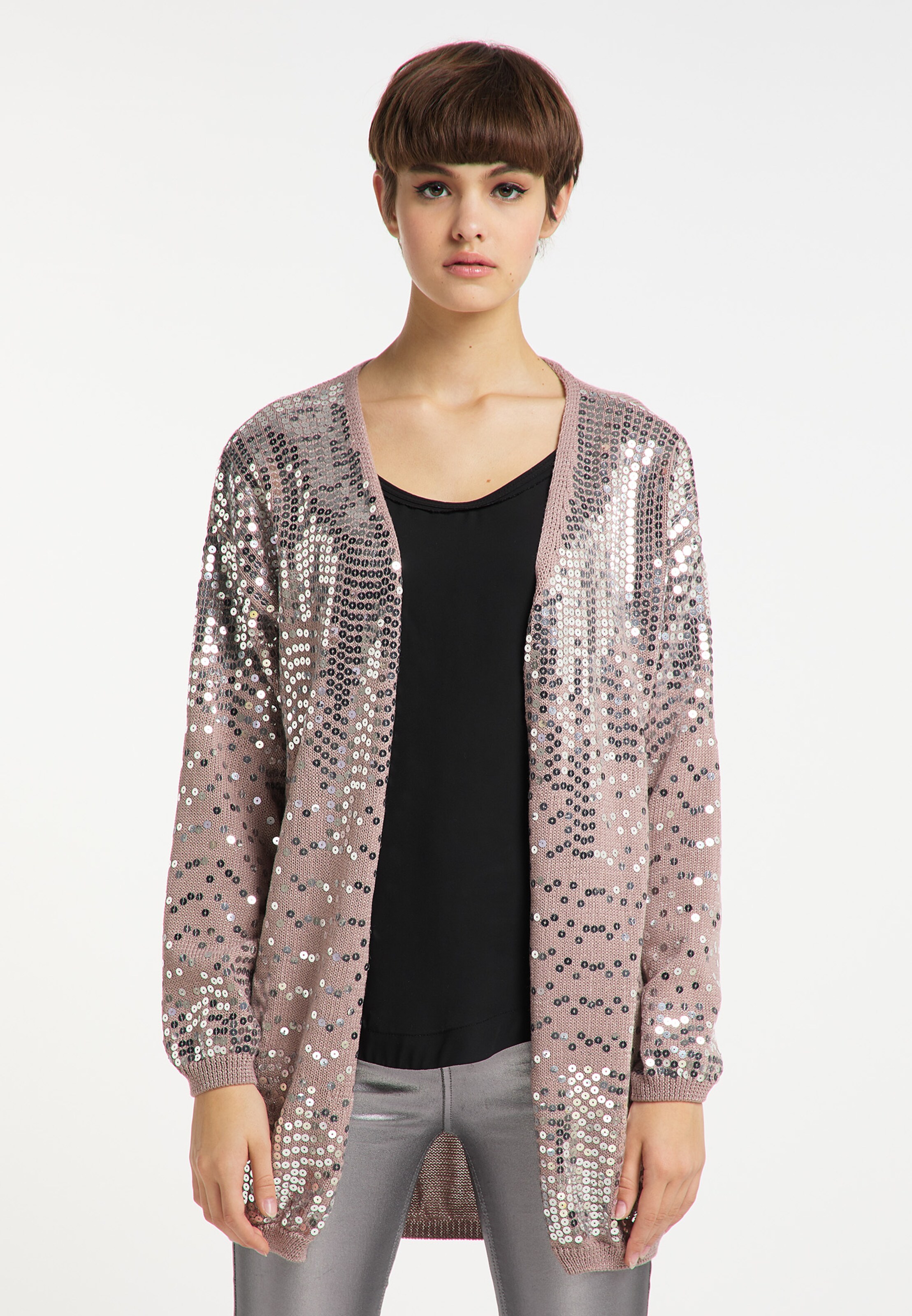 Frauen Pullover & Strick myMo at night Strickjacke in Pink - BJ42276 Frauen Pullover & Strick myMo at night Strickjacke in Pink - BJ42276