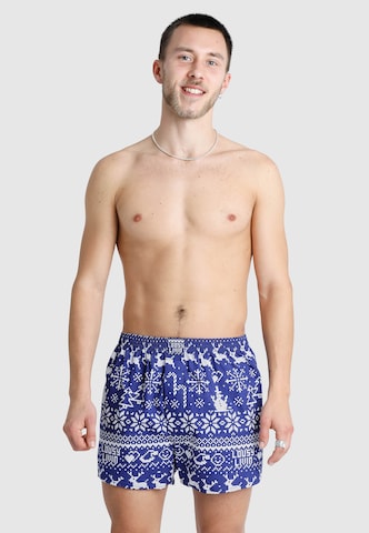 Lousy Livin Boxer shorts 'Scandi' in Blue: front